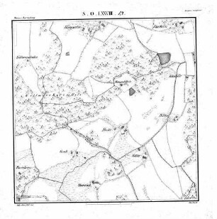 Kartenblatt SO LXXVIII 42 Stand 1825