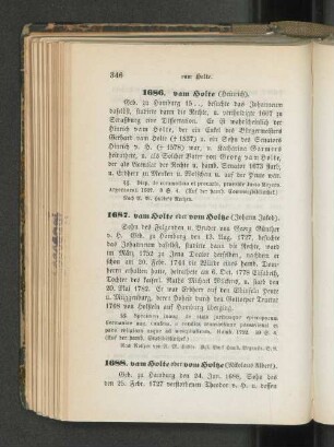 1688. vam Holte oder vom Holtze (Nikolaus Albert).