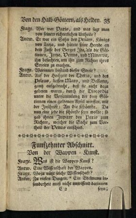 Fünfzehnter Abschnitt: Von der Wappen-Kunst