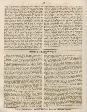 188 Kirchliche Mittheilungen