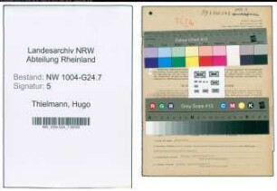 Entnazifizierung Hugo Thielmann , geb. 31.10.1884 (Prokurist)