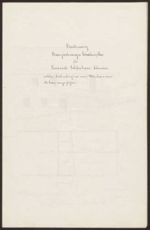 Schönhaar, Friedrich, Schreiner Wohnhausanbau