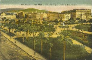 Côte d’Azur 124 Nice - Vue panoramique - Jardin du Roi Albert Ier