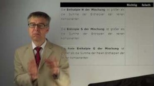 Energetische und entropische Beschreibung einer idealen Mischung nach FLORY-HUGGINS - theta Lösung: Übungsaufgabe 24
