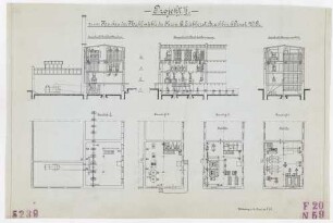 Technische Zeichnung : Projekt 2 zum Neubau der Mahlmühle des Herrn G. Eichhorst, Brachlin bei Prust. West[-]Preußen