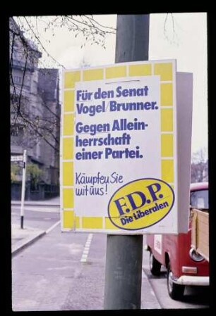 Wahlplakat FDP 10.4.81.