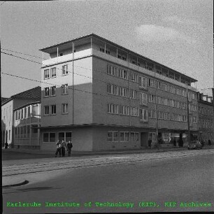 Außenansicht des "Künstlerhauses" in der Karlstraße Karlsruhe, von Südosten