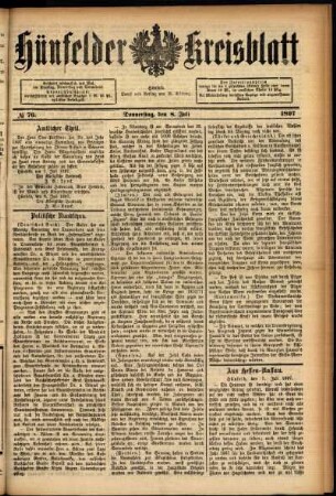 Ausgabe vom Donnerstag, den 08. Juli 1897.