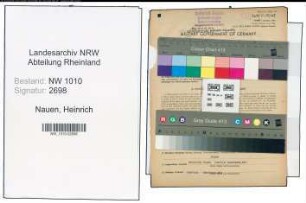 Entnazifizierung Heinrich Nauen , geb. 27.08.1899 (Heizungsbauer)