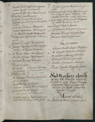 Winterhalbjahr 1591/1592. Rektorat Stephan Gerlach