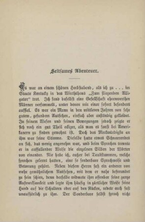 Seltsames Abenteuer