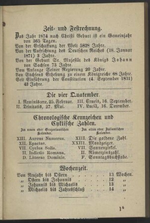 Zeit- und Festrechnung