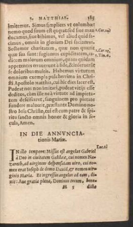 In Die Annunciationis Mariae.