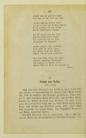 42. Adolph von Nassau. 1291 - 1298