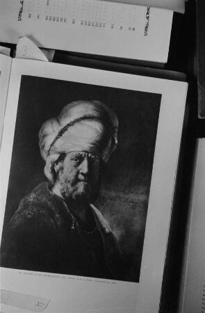 Reproduktion von Gemälden von Rembrandt : Bildnis eines Orientalen