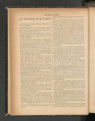 Les Conclusions De M. Foureau.