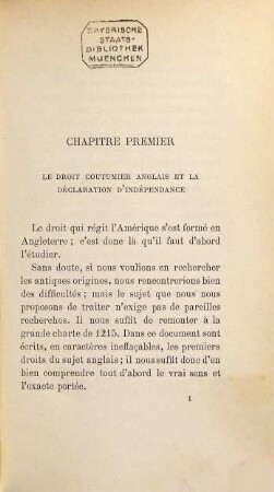 Droits et libertés aux Etats-Unis : Leurs origines et leurs progrès. Par Adolphe de Chambrun