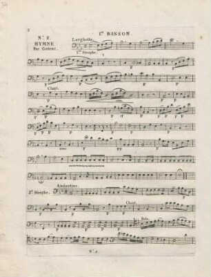 No. 2 Hymne. Par Gossec.
