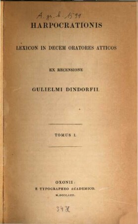 Harporcrationis lexicon in decem oratores Atticos, 1