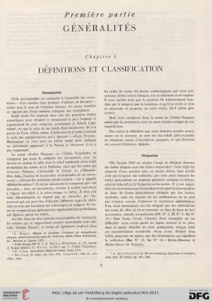 Première partie: Généralités