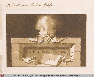 Exlibris des Christian Gottfried Cartheuser