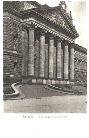 Leipzig: Eingang zum Reichsgericht