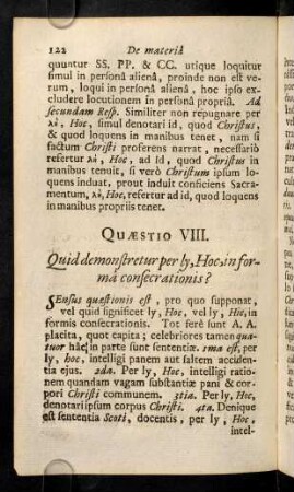 122-132, Quaestio VIII