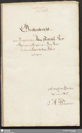 Grubenbericht von dem Berggebäude Jung Him̄lisch Heer Fdgr. in der Freyberger-Berg-Amts- und deren Hohenbirkner-Refier gelegen