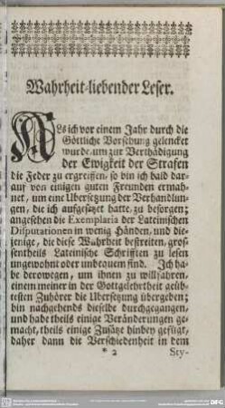 Wahrheit-liebender Leser