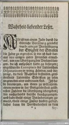 Wahrheit-liebender Leser