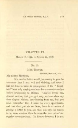 Chapter VI. March 16, 1842, to August 22, 1842