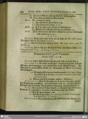 Dominica XXV. post Trinitatis. Matth. XXIV. 15 - 28.