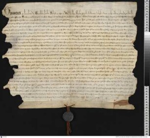 Papst Gregor IX. verkündet allen Prälaten die Kanonisation der heiligen Elisabeth (Gloriosus in maiestate).