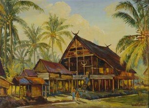 Alas-Atjeh Kampong bei Koetat-Gani (Morgensonne)