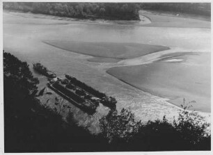 Kiesbänke in Donau bei Passau