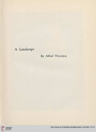 Plate: A landscape by Alfred Thornton