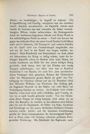 Antheil der Bayern an der Vertheidigung Candias 1645-1669 : Mit 4 Beil.