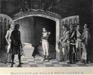 Grafik "Napoleon am Grabe Friedrichs II."