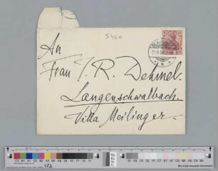 Briefumschlag an Ida Dehmel