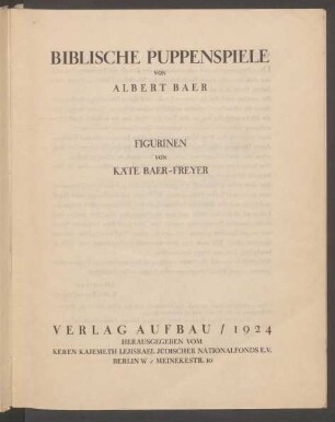 Biblische Puppenspiele