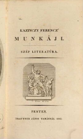 Munkáji : szép literatúra, 2