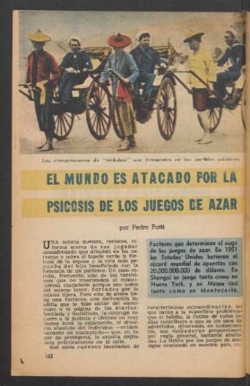 El mundo es atacado por la psicosis de los juegos de azar