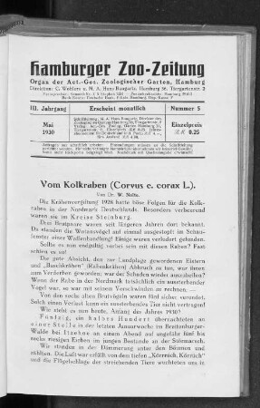 Nummer 5 : Mai 1930