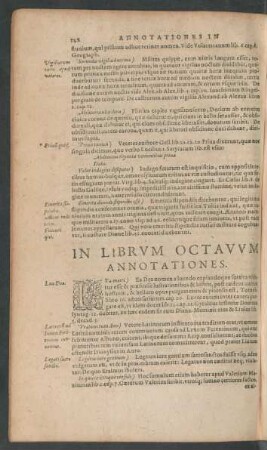 In Librium Octavum Annotationes.