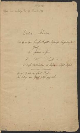 Violin-Studien; vl
