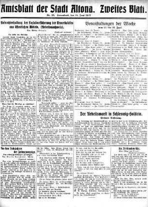 Aus den Babyjahren der Zeitungsanzeige.