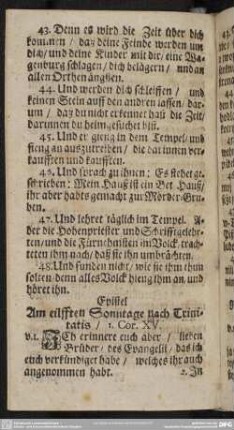 Am eilfften Sonntage nach Trinitatis
