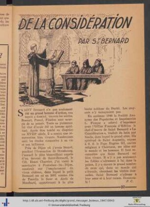 De la Considération par St Bernard.