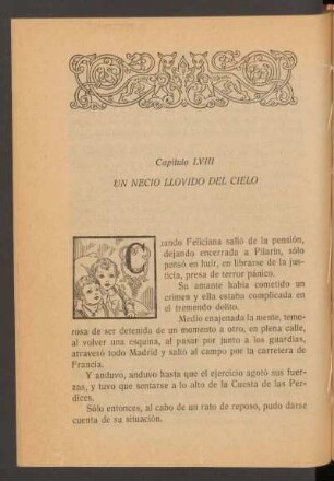 Capítulo LVIII - Un necio llovido del cielo