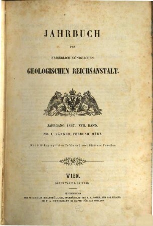 Jahrbuch der Geologischen Reichsanstalt. 17. 1867